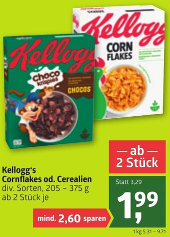 ADEG Kellogg's Cornflakes Od. Cerealien 205-375 g Angebot
