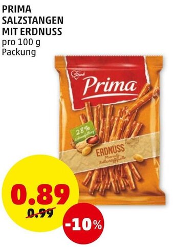 PENNY Prima Salzstangen Mit Erdnuss 100g Angebot