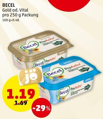 PENNY Becel 250g Angebot