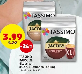 PENNY Tassimo Kapseln Angebot