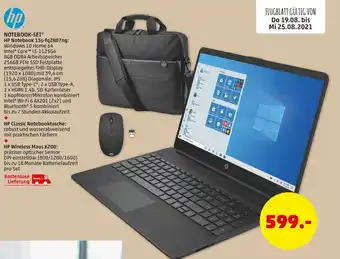 PENNY Notebook-Set HP Notebook 15s-Fq2807ng Angebot