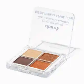 Claire's Tan shimmer quad eyeshadow palette Angebot