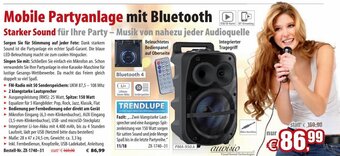 Pearl Mobile Partyanlage mit Bluetooth Angebot