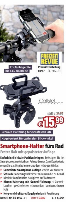 Pearl Smartphone-Halter fürs Rad Angebot