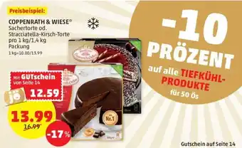 PENNY COPPENRATH & WIESE* Sachertorte od. Stracciatella-Kirsch-Torte pro 1 kg/1,4 kg Packung Angebot