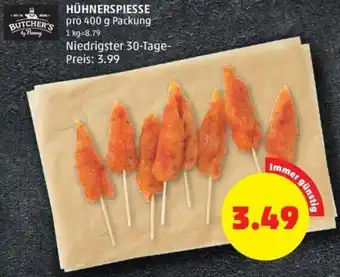 PENNY HÜHNERSPIESSE pro 400 g Packung Angebot