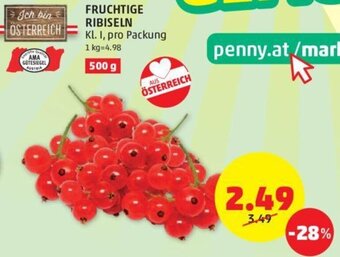 PENNY FRUCHTIGE RIBISELN Kl. I, pro Packung Angebot