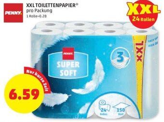 PENNY XXL TOILETTENPAPIER* pro Packung Angebot