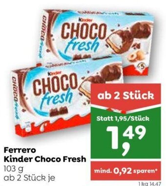 ADEG Ferrero Kinder Choco Fresh 103 g Angebot