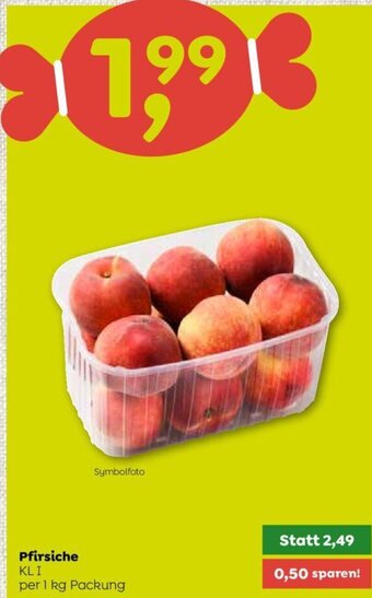 ADEG Pfirsiche KLI per 1 kg Packung Angebot