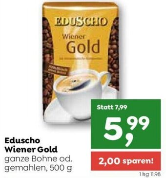 ADEG Eduscho Wiener Gold ganze Bohne od. gemahlen, 500 g Angebot