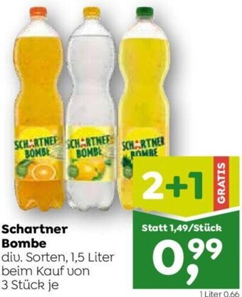 ADEG Schartner Bombe div. Sorten, 1,5 Liter Angebot