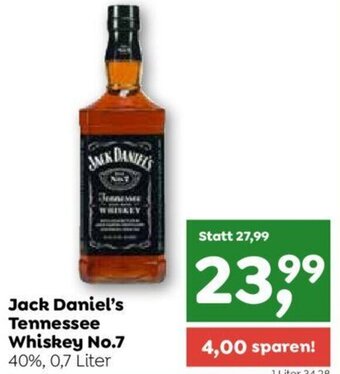 ADEG Jack Daniel's Tennessee Whiskey No.7 40%, 0,7 Liter Angebot
