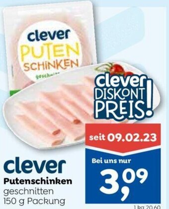 ADEG Putenschinken geschnitten 150 g Packung Angebot
