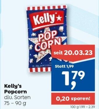 ADEG Kelly's Popcorn diu. Sorten 75 - 90 g Angebot