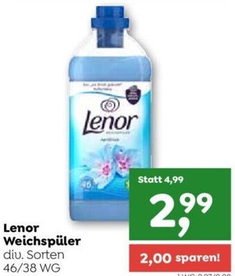 ADEG Lenor Weichspüler div. Sorten 46/38 WG Angebot