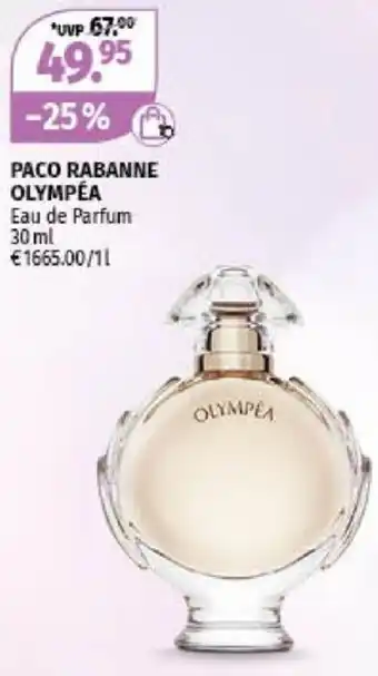 Müller PACO RABANNE OLYMPÉA Eau de Parfum 30 ml €1665.00/11 Angebot