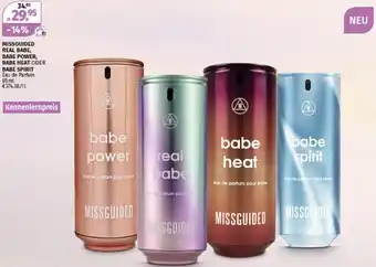 Müller MISSGUIDED REAL BABE, BABE POWER, BABE HEAT ODER BABE SPIRIT Eau de Parfum 80 ml Angebot