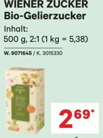 Lagerhaus WIENER ZUCKER Bio-Gelierzucker 500 g Angebot
