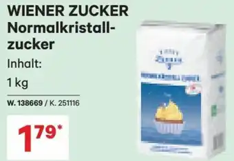Lagerhaus WIENER ZUCKER Normalkristall- zucker 1 kg Angebot