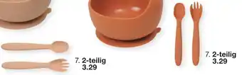 Zeeman Besteck 15 x 3 cm. Silikon. 2-teilig Angebot