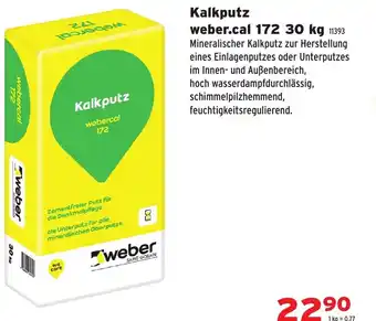 weber Kalkputz weber.cal 172 30 kg 11393