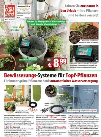 Pearl Bewässerungs-Systeme für Topf-Pflanzen Für immer grüne Pflanzen: dank automatischer Wasserversorgung Angebot