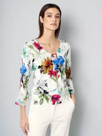 Alba Moda Pullover mit floralem muster Angebot