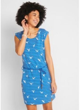 Bonprix Shirtkleid mit flügelärmeln und druck Angebot