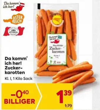 Billa Da komm' ich her! Zucker-karotten Kl. I, 1 Kilo Sack Angebot