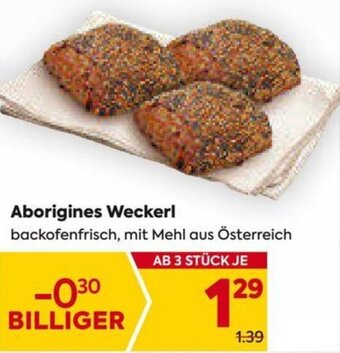 Billa Aborigines Weckerl backofenfrisch, mit Mehl aus Österreich Angebot