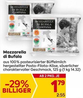 Billa Mozzarella di Bufala 125 g Angebot