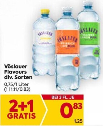 Billa Vöslauer Flavours div. Sorten 0,75/ 1 Liter Angebot