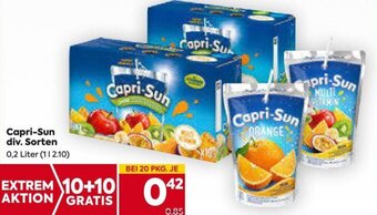 Billa Capri-Sun div. Sorten 0,2 Liter Angebot