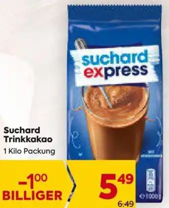 Billa Suchard Trinkkakao 1 Kilo Packung Angebot