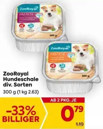 Billa ZooRoyal Hundeschale div. Sorten 300 g Angebot