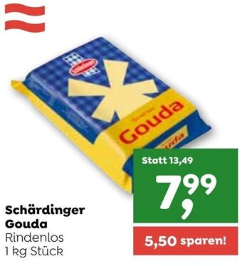 ADEG Schärdinger Gouda Rindenlos 1 kg Stück Angebot