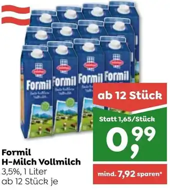 Formil H-Milch Vollmilch 3,5%, 1 Liter