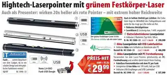 Pearl Hightech-Laserpointer mit grünem Festkörper-Laser Angebot
