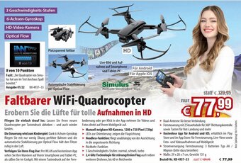 Pearl Faltbarer WiFi-Quadrocopter Angebot