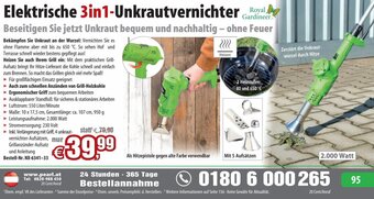 Pearl Elektrische 3in1-Unkrautvernichter Angebot