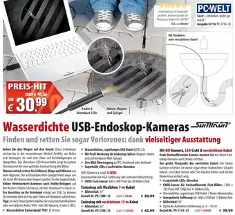 Pearl Wasserdichte USB-Endoskop-Kameras Angebot