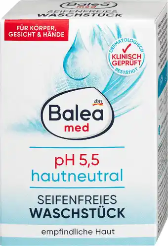 dm Balea med seifenfreies waschstück ph 5,5 hautneutral Angebot