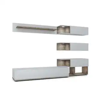 XXXLutz Wohnwand 240/150/40 cm in grau, eichefarben Angebot