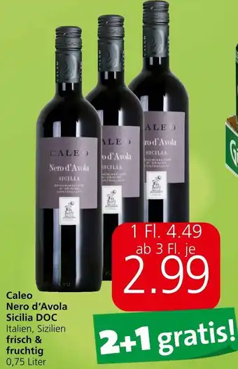 Spar Caleo Nero d'Avola Sicilia DOC Italien, Sizilien frisch & fruchtig 0,75 Liter Angebot
