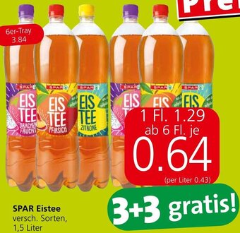 Spar SPAR Eistee versch. Sorten, 1,5 Liter Angebot