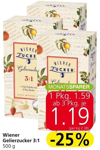 Spar Wiener Gelierzucker 3:1 500 g Angebot