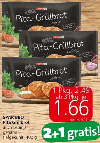 Spar SPAR BBQ Pita Grillbrot auch Lepinja genannt, tiefgekühlt, 400 g Angebot