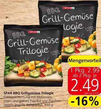 Spar SPAR BBQ Grillgemüse Trilogie 450 g Angebot