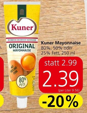 Spar Kuner Sauce versch. Sorten, 250 ml Angebot